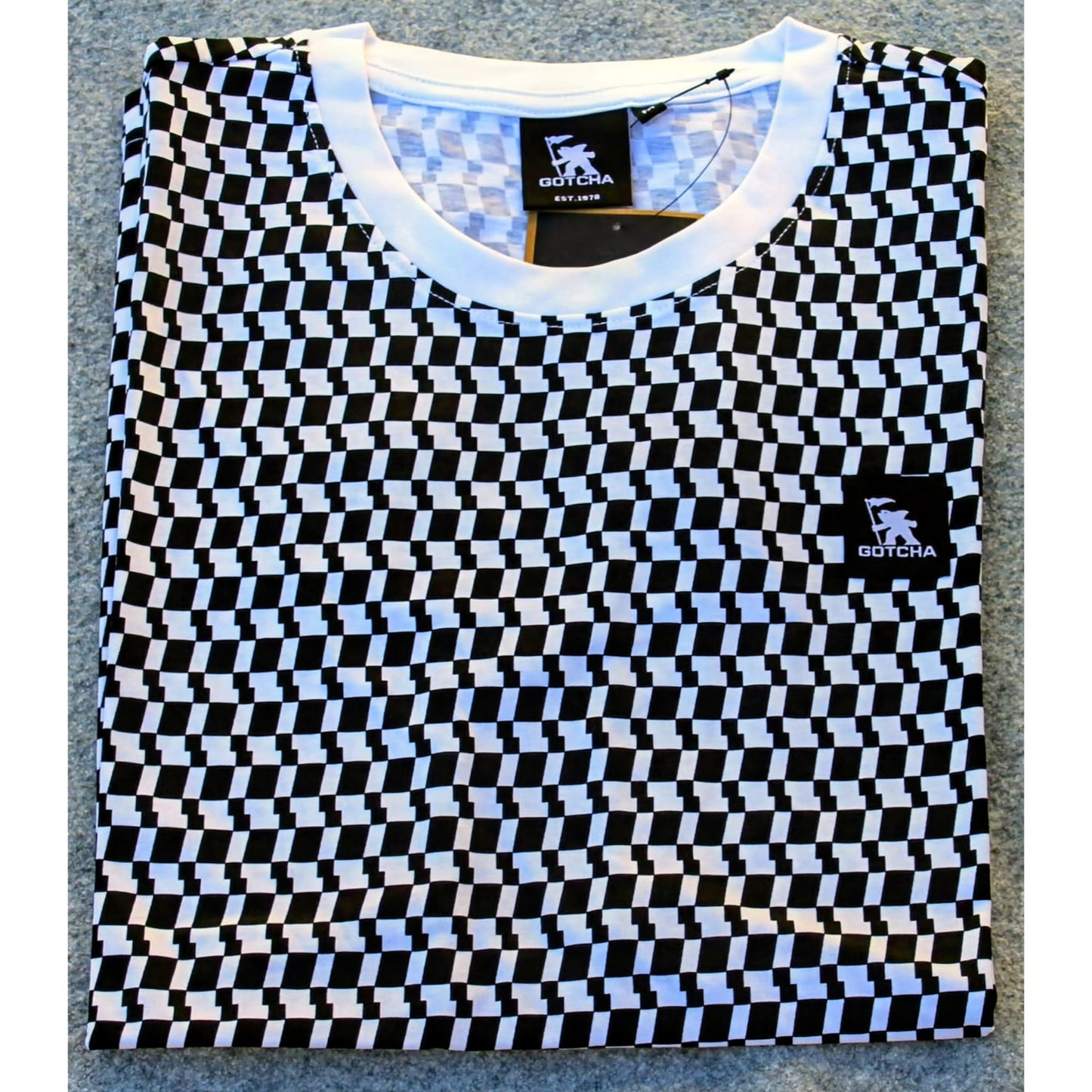 Gotcha Short Sleeve Grid T-Shirt